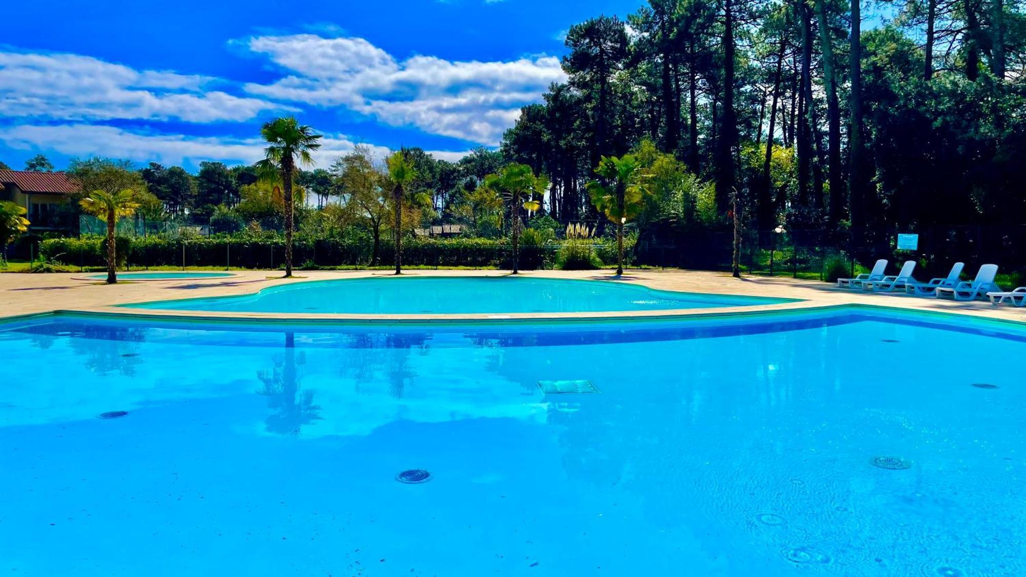Chalet Paisible A La Plage, Piscine Et Tennis Ondres Dış mekan fotoğraf
